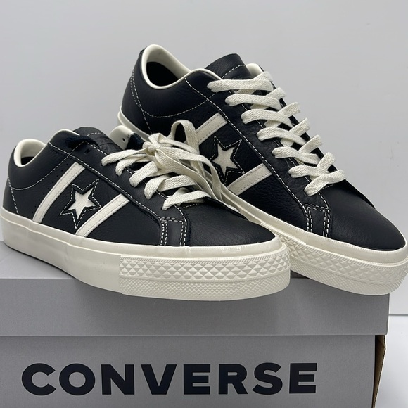 Converse Men’s ONE STAR ACADEMY PRO OX
BLACK/EGRET/EGRET A08501C Sneakers - Picture 4 of 16